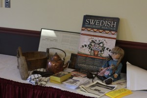 A display at the Stillwater workshop featuring Scandinavian heritage, provided by Scandia's Gammelgarden Museum A display at the Stillwater workshop featuring Scandinavian heritage, provided by Scandia's Gammelgarden Museum