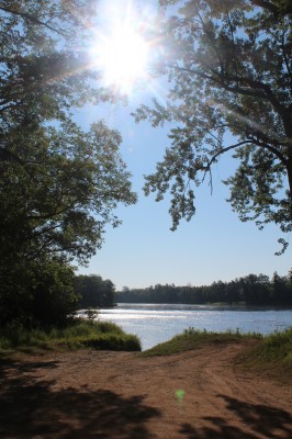 St. Croix River landing, morning sun St. Croix River landing, morning sun