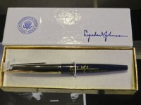 The pen used by President Lyndon Johnson