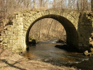 Historic stone bridge over Brown's Creek