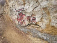 Vandalism at the Boom Site