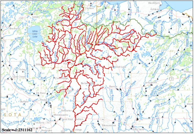 Map via National Atlas Streamer