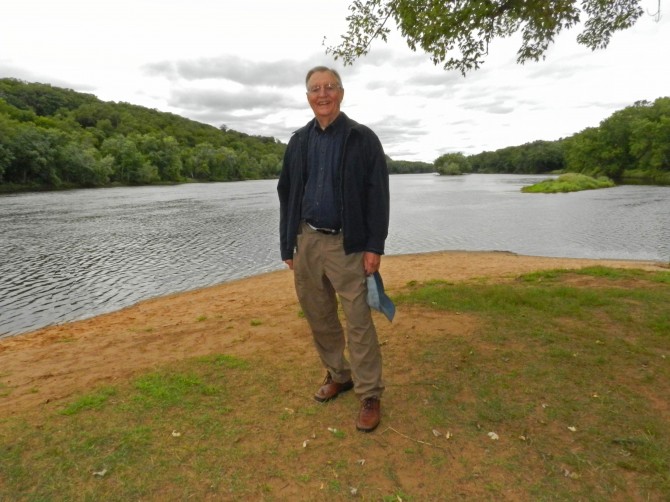 Walter Mondale at Osceola Landing on the St. Croix River, photo by Paul Garneau Clark