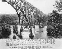The Soo Line (Arcola) High Bridge in a historic photo