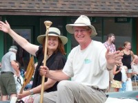 Gary Noren and his wife Marty Harding in the Wannigan Days parade