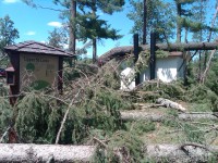 What the area looked like after the July 1 storm. What the area looked like after the July 1 storm.