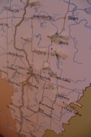 A map of the region showing locations of stories that were shared last Saturday.