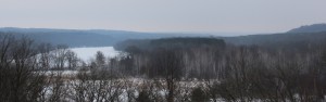 Frozen river vista