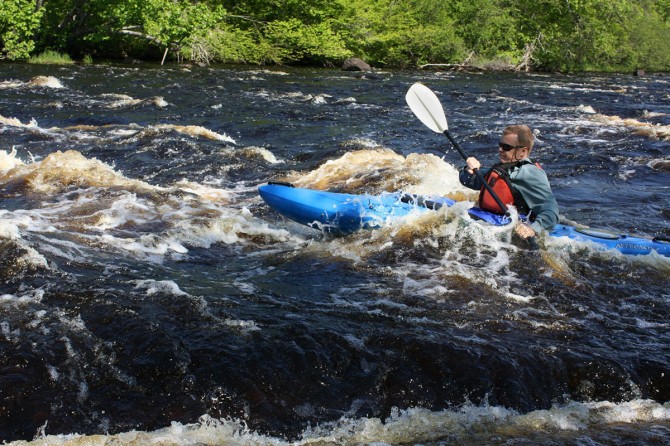Big Fish Trap Rapids, upper St. Croix River, photo by John Schletty