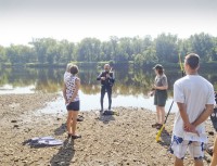 Dive demo at MN Interstate State Park during the 2012 Sojourn. (Photo courtesy Naitonal Park Service)