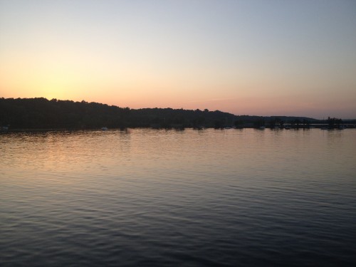 As we pulled up to the dock, a beautiful sunset reminded us why we work to protect the St. Croix.