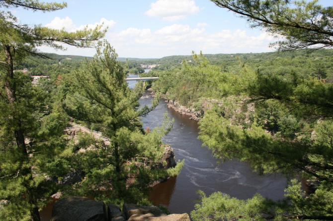 View of the St. Croix River from Summit Rock Trail, Interstate State Park 