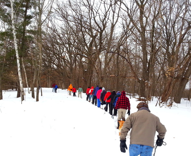 Setting off at Standing Cedars