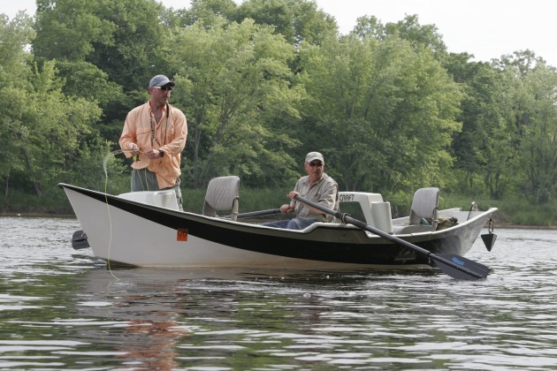 Fly-fishing the St. Croix in a McKenzie drift boat