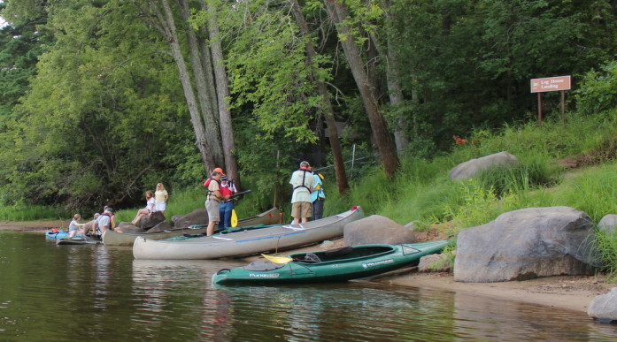 Summer scene at Log House Landing