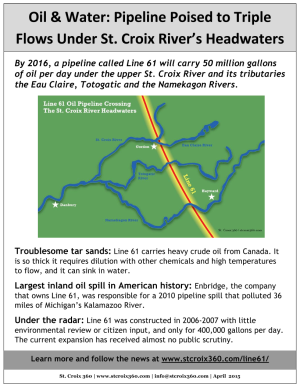 Line 61 pipeline fact sheet