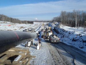 Enbridge pipeline construction in Canada