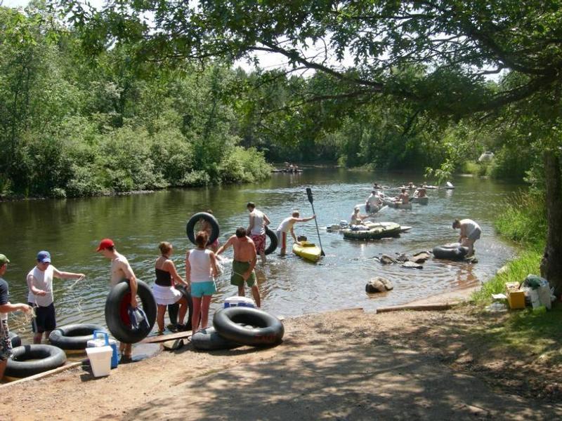 A busy day at Earl Landing on the Namekagon River (National Park Service photo)