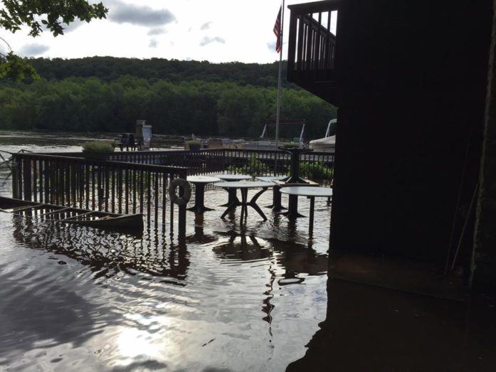 Marine Landing b.o.t.m. flooded. (Photo by Tom Warth)