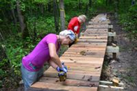 Mud and Muscles: Volunteers Maintain St. Croix River Region Hiking Trails