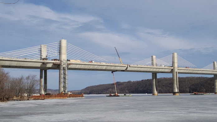 St. Croix Crossing bridge, Feb 17, 2017.