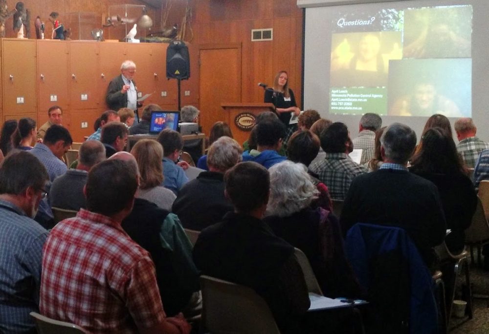 Audience and presenter at Research Rendezvous