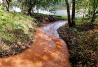 Scandia gravel pit overflows, buries St. Croix Valley spring creek 20180926_124005