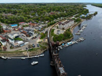 Prescott, Wisconsin from the air