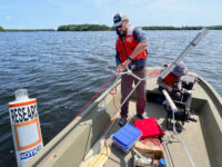 Northland College launches research buoys in Lake Namekagon